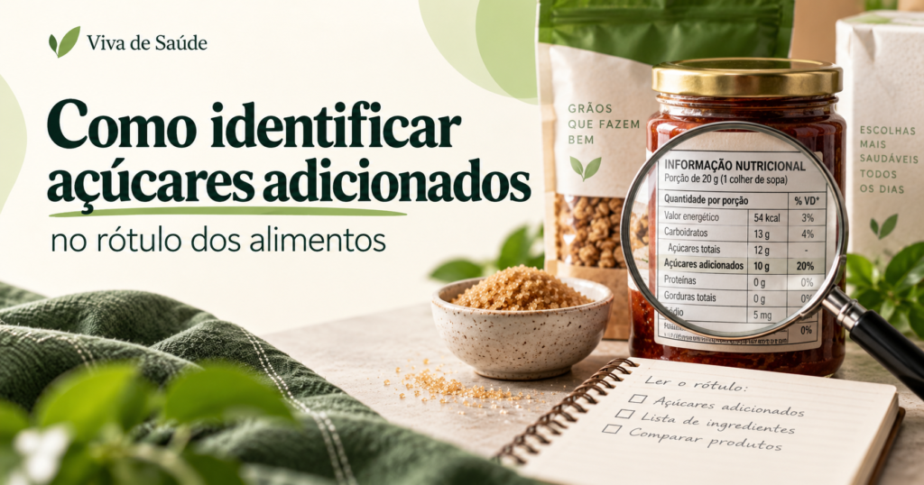 Como identificar açúcares adicionados no rótulo dos alimentos